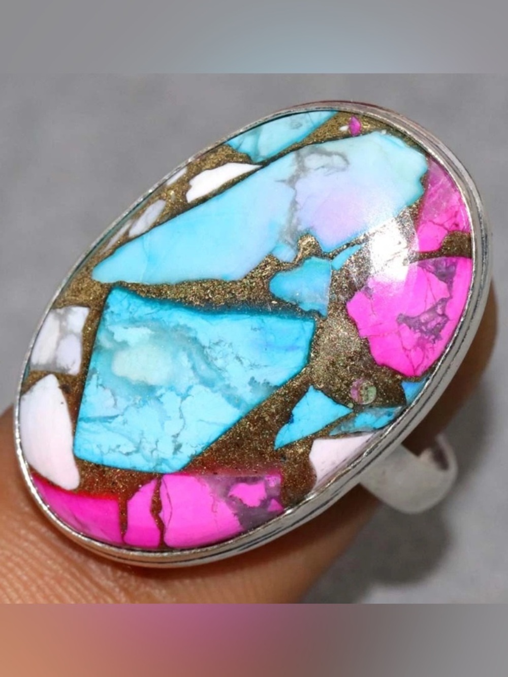 Cotton Candy Turquoise Ring